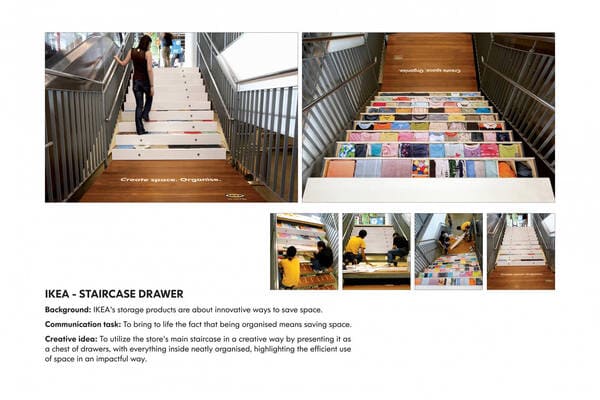 ikea staircase drawer campaign brief