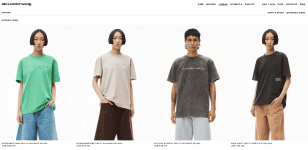 Alexander Wang canada website