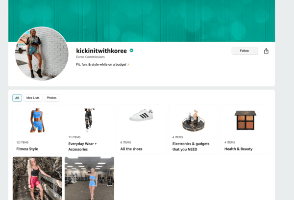 amazon storefront web page